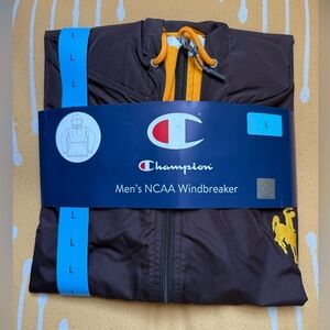 CHAMPION University of Wyoming Men's NCAA Windbreaker - Brown